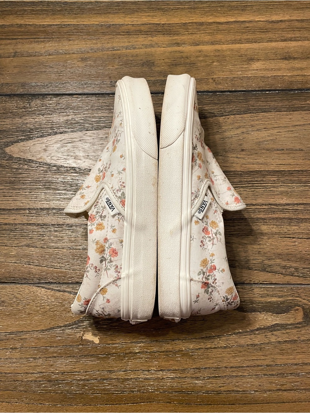 Vans Slip On Vintage Floral Marshmallow Sneaker Women’s 6.5  Ditsy Cottagecore - Picture 8 of 10